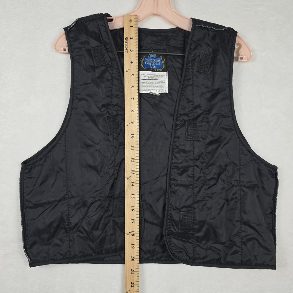 Neptune Garment Co Black Quilted Vest Liner Womens 12 Wool Poly Blend 2019 USA - Picture 9 of 10
